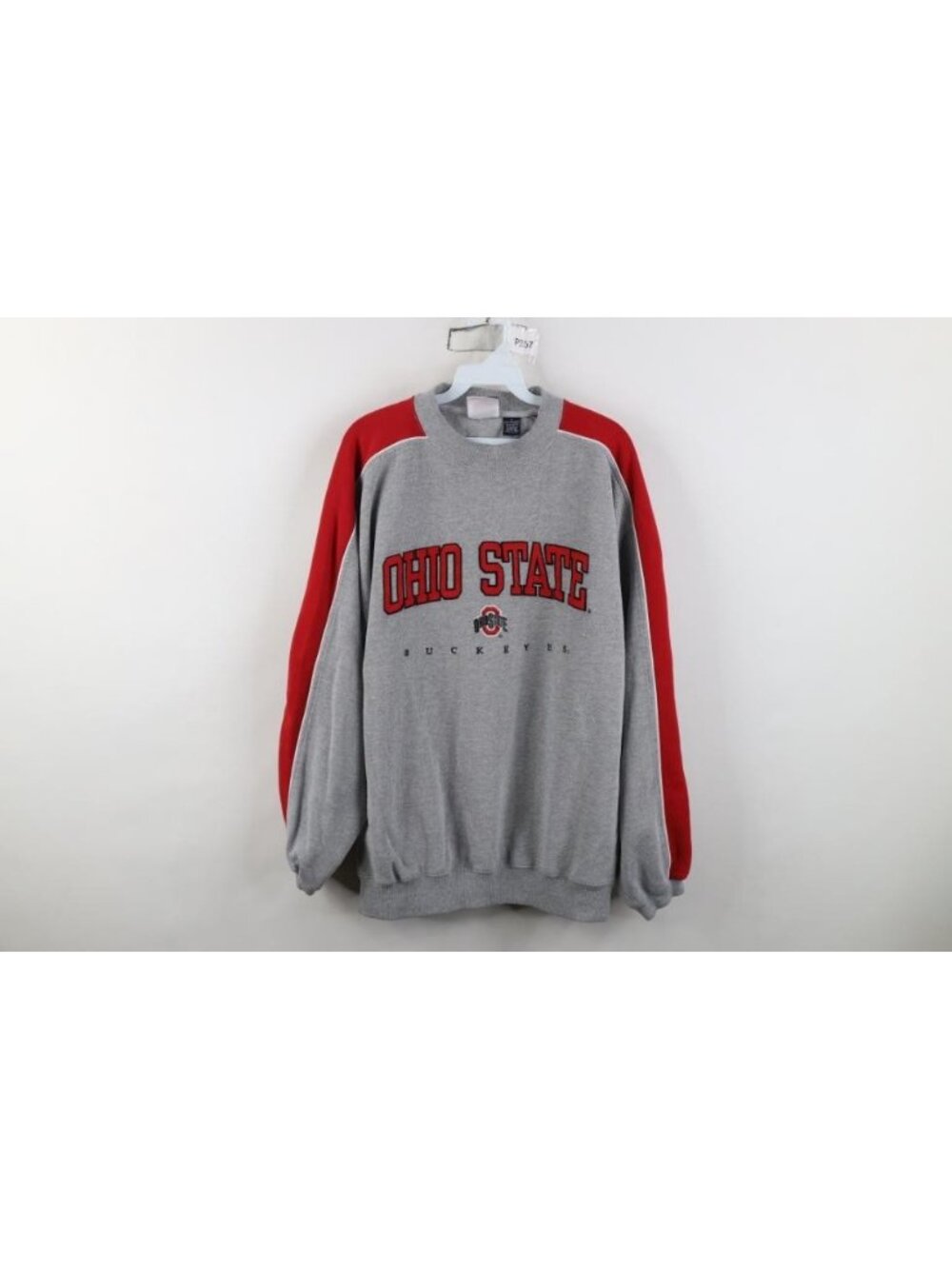 Vintage 90s Ohio State University Crewneck Sweatshirt Mens Size L Gray Spell Out